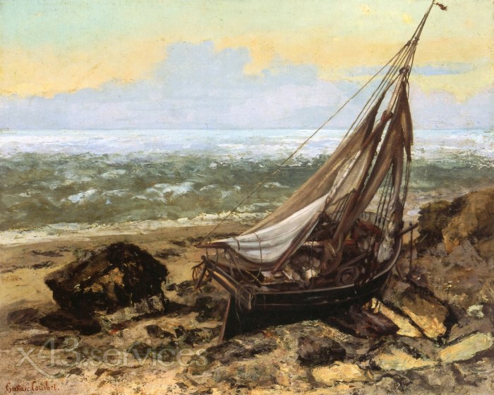 Gustave Courbet - Das Fischerboot - The Fishing Boat
